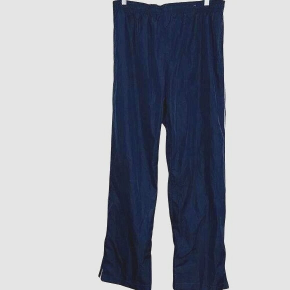 Danskin Now Womens Navy Blue Athletic Pants L/12-14 Elastic Waist Lightweight